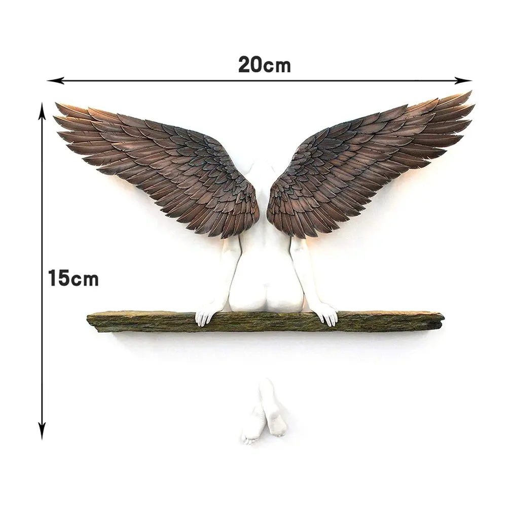 

Creative Angel Wing Resin Ornament Living Room Decoration Bedroom Ornament Holiday Gift Birthday Gift
