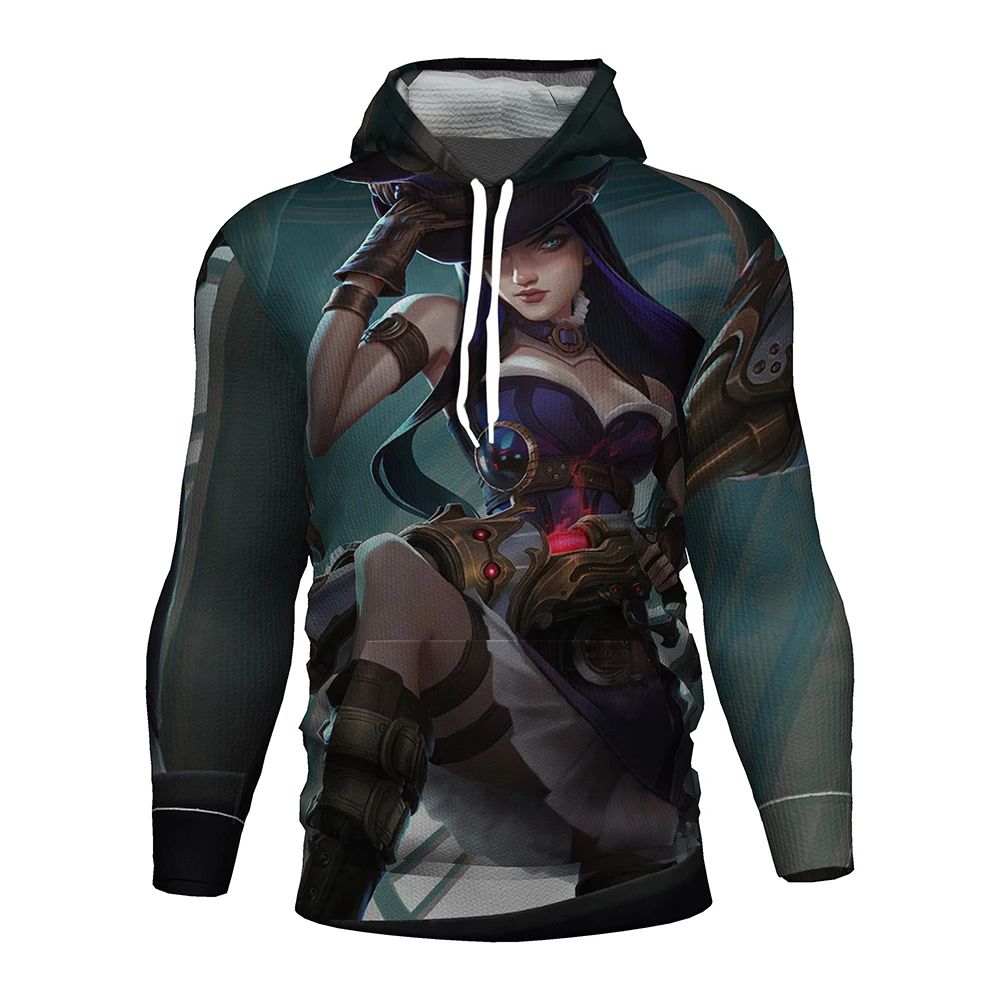 League Of Legend Games худи с 3d принтом для мужчин/wo мужская одежда игровые Yasuo Jinx Ezreal Caitlyn