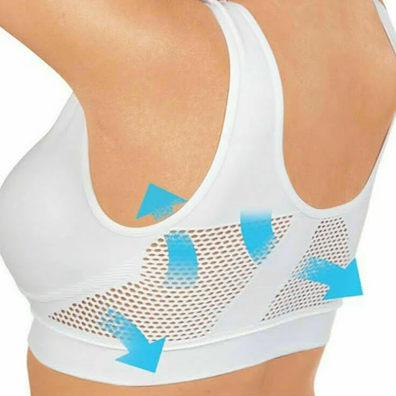 Женский спортивный бюстгальтер сексуальный сетчатый топ пуш-ап без косточек