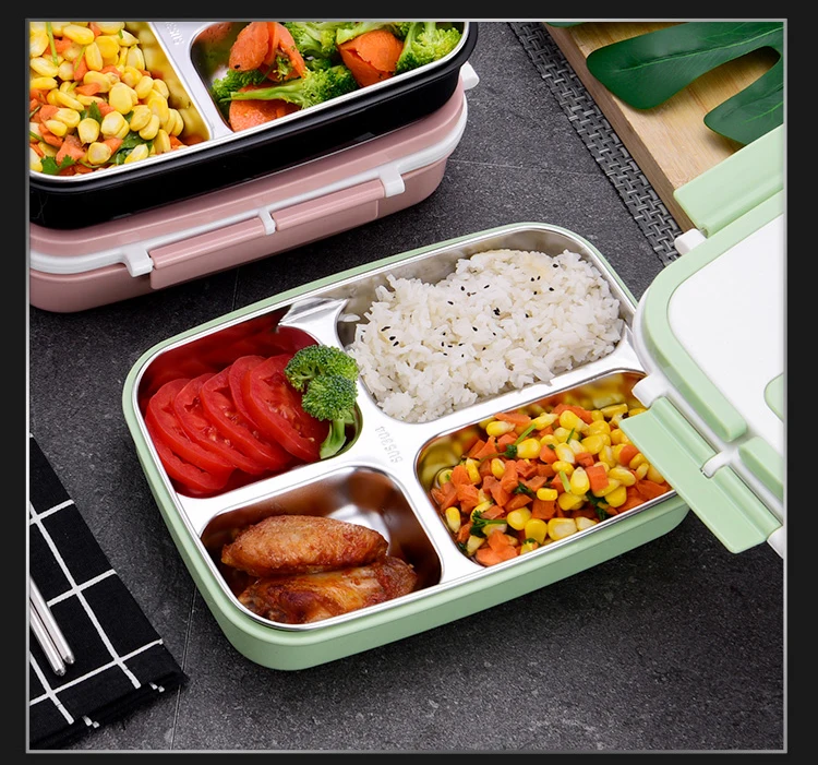 Портативный герметичный Ланч-бокс сохраняет температуру Bento box Кемпинг путешествия Туризм Офис школа портативный из нержавеющей стали еда Co