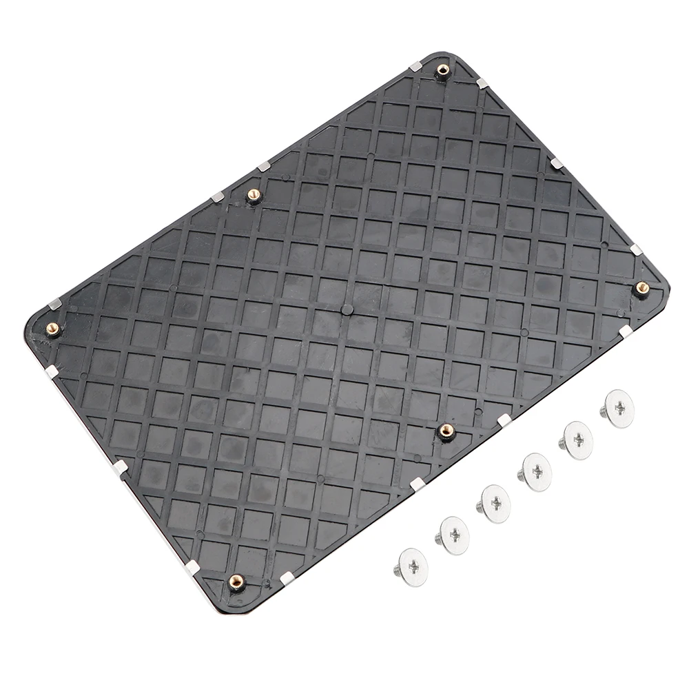 

Universal Plate Carpet Driver Car Side Floor Carpet Mats Foot Heel Pedal Auto Interior Floor Mat Patch Stainless Steel