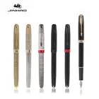 Ручка перьевая Jinhao в ретро стиле, медный бочонок, зажим с золотой стрелкой, с тонким наконечником, принадлежности для письма для школы и офиса, A6488