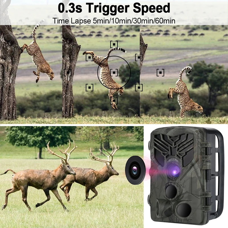 

Hunting Camera 20MP 1080P Waterproof IP65 Photo Traps 40M Wireless Wifi Bluetooth Trail Camera for Hunting Scouting Game