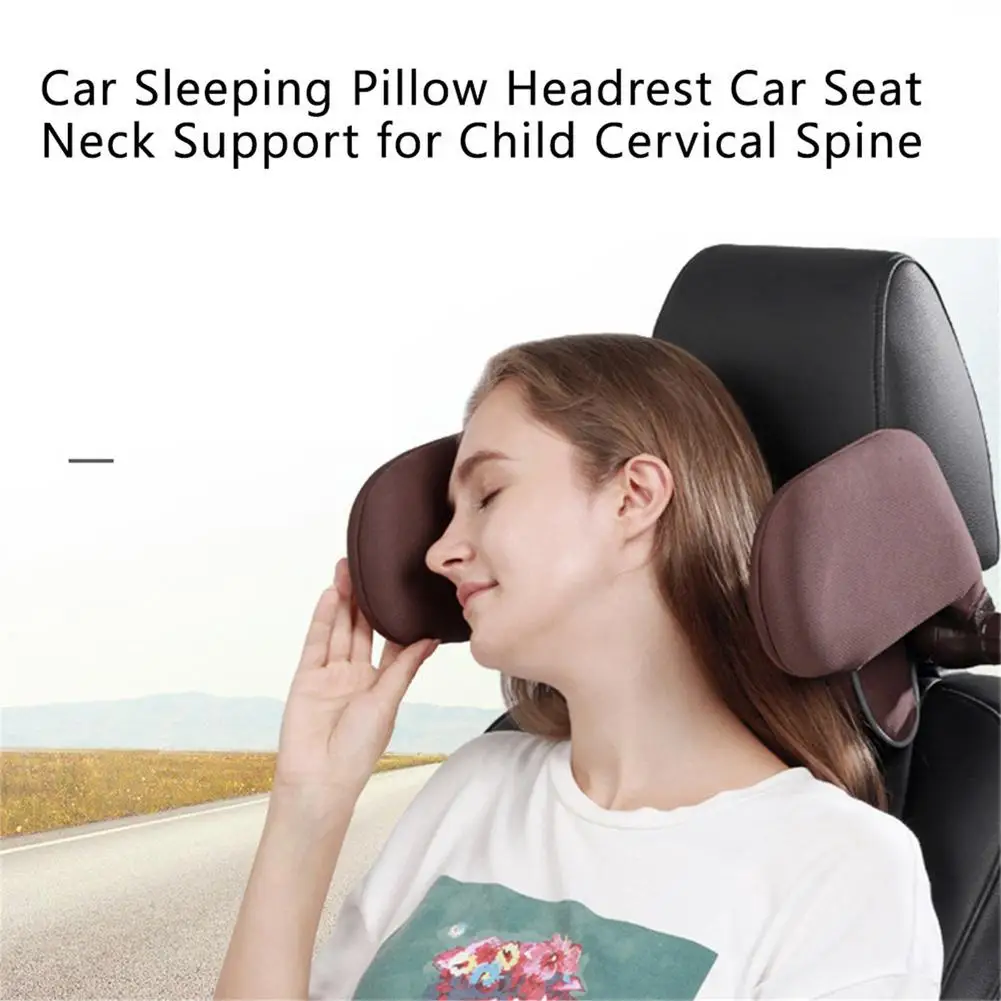 

Car Neck Headrest Pillow Cushion Sleep Side Head Support High Elastic Nylon Telescopic Travel Sleeping Cushion for Kids Adults