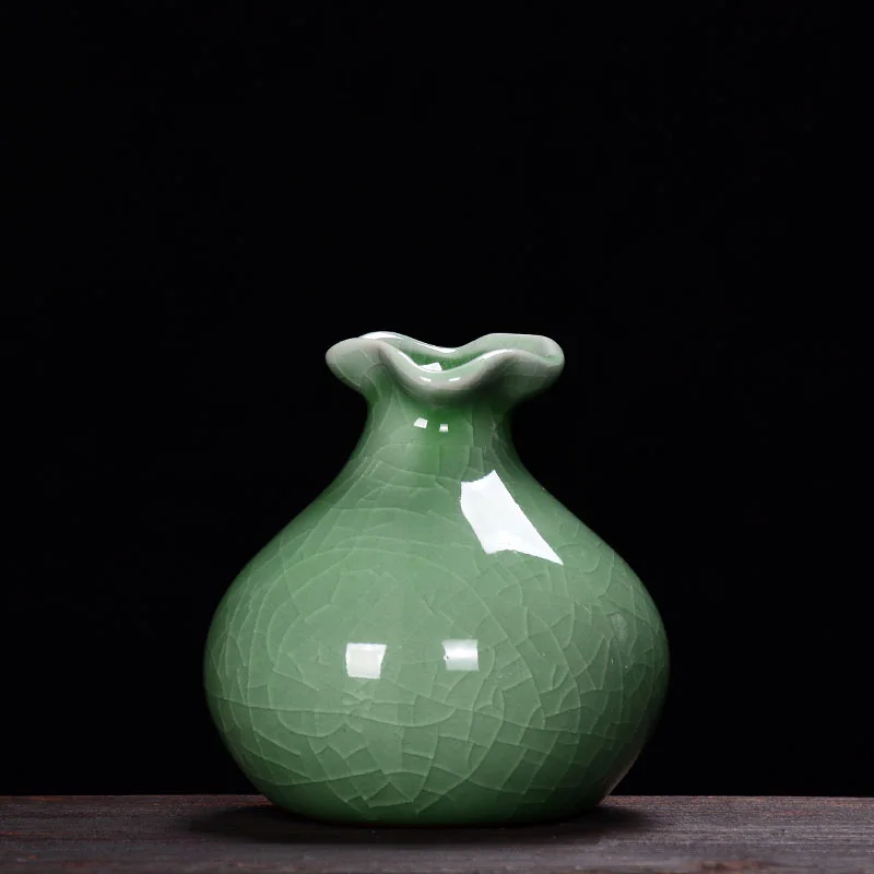 Ceramic Mini Flower Vase Tabletop Hydroponics Plant Desktop Bookshelf Decoration Flowerpot Planter Home Decor | Дом и сад