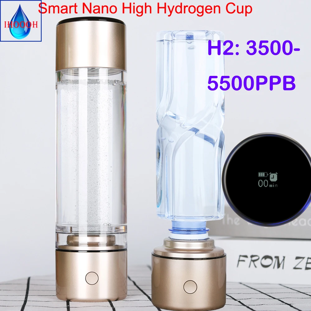

Smart MRETOH 7.8hz Nano High Rich Hydrogen Generator SPE Lonizer ORP Alkaline Pure H2 Water Bottle/Cup 5500PPB Improve Immunity