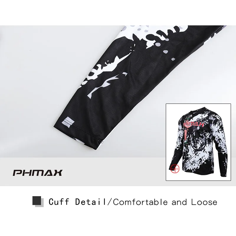 PHMAX велосипедная одежда спортивные майки дышащая быстросохнущая рубашка DH