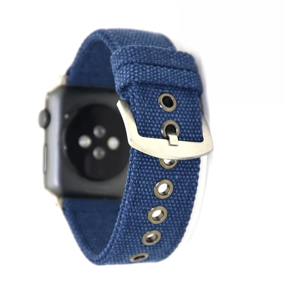 

Special Design Nylon Canvas Camouflage Strap for Apple Watch SE Band 40mm 44mm 38mm 42mm Bracelet Series 6 5 4 3 2 1 Wrist Belt