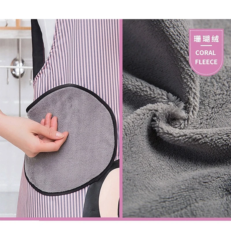 Disney Mickey Cartoon Anime New Adjustable Half-length Adult Apron Striped Hotel Restaurant Chef Waiter Kitchen Cook | Женская одежда