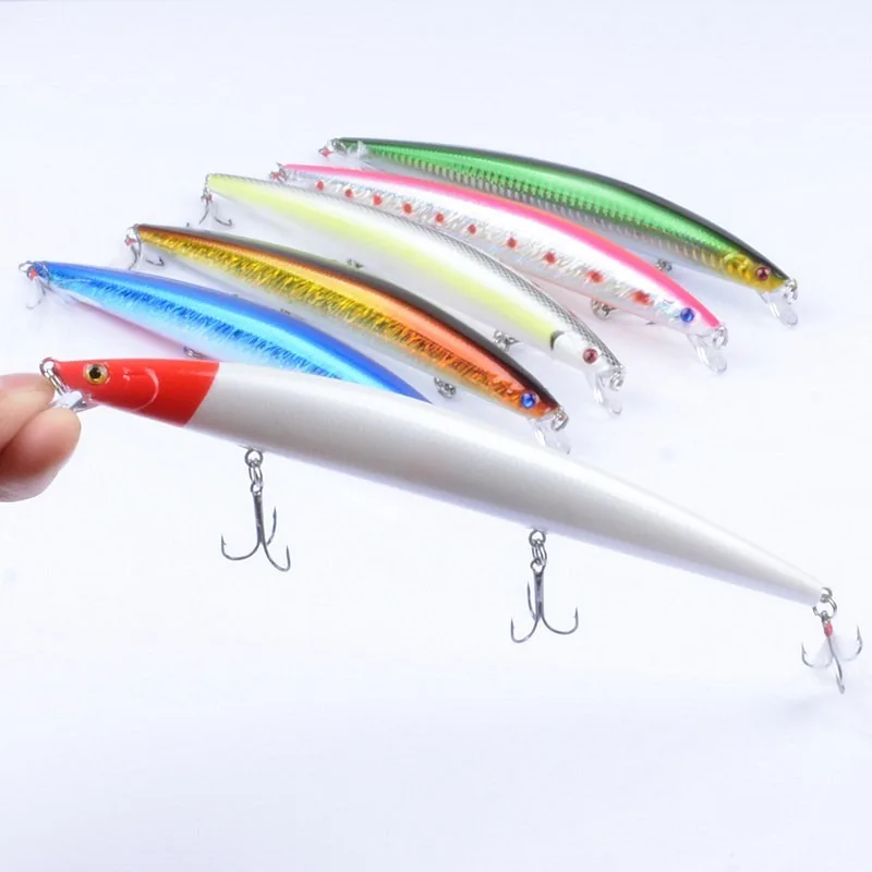 

1 Pcs 18.5cm 22g Minnow Fishing Lure Laser Hard Artificial Bait Plastic Big Fake Fish Lures Sea Fishing Bait Crankbait Wobblers