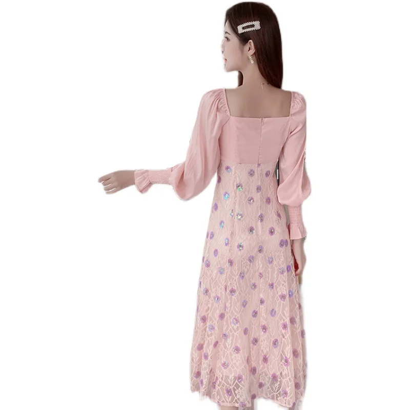 

COIGARSAM Full Sleeve Women dress New Spring Dresses 9230