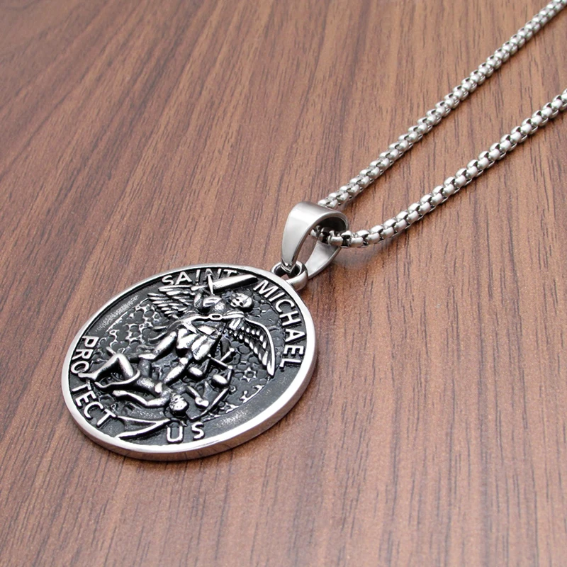 Бесплатная доставка подвеска в стиле панк из нержавеющей стали 316L серебристого