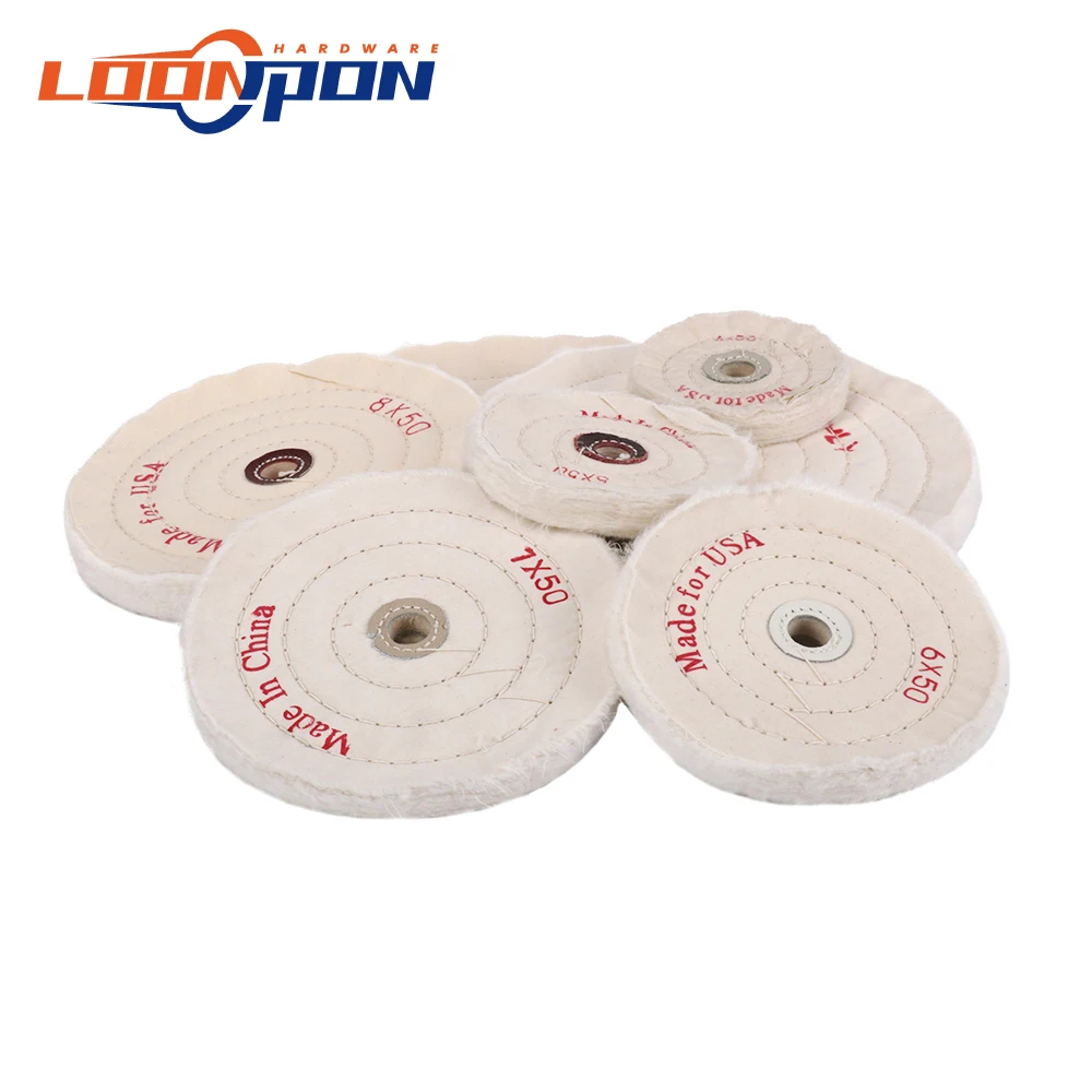 Полировальный круг Мягкая Белая тканевая насадка для ювелирных изделий 4 ~ 14