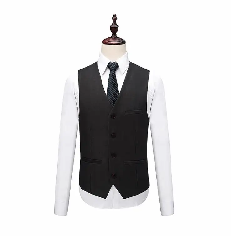 (Пиджак + жилет брюки) 2019 мужские костюмы модные вечерние платья Мужской