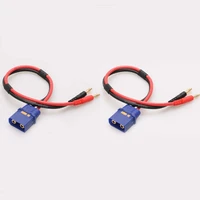 2pcs male qs8 s plug to 4 0mm bullet banana connector 12awg silicone wire charge cable adapter for diy rc lipo parallel charger