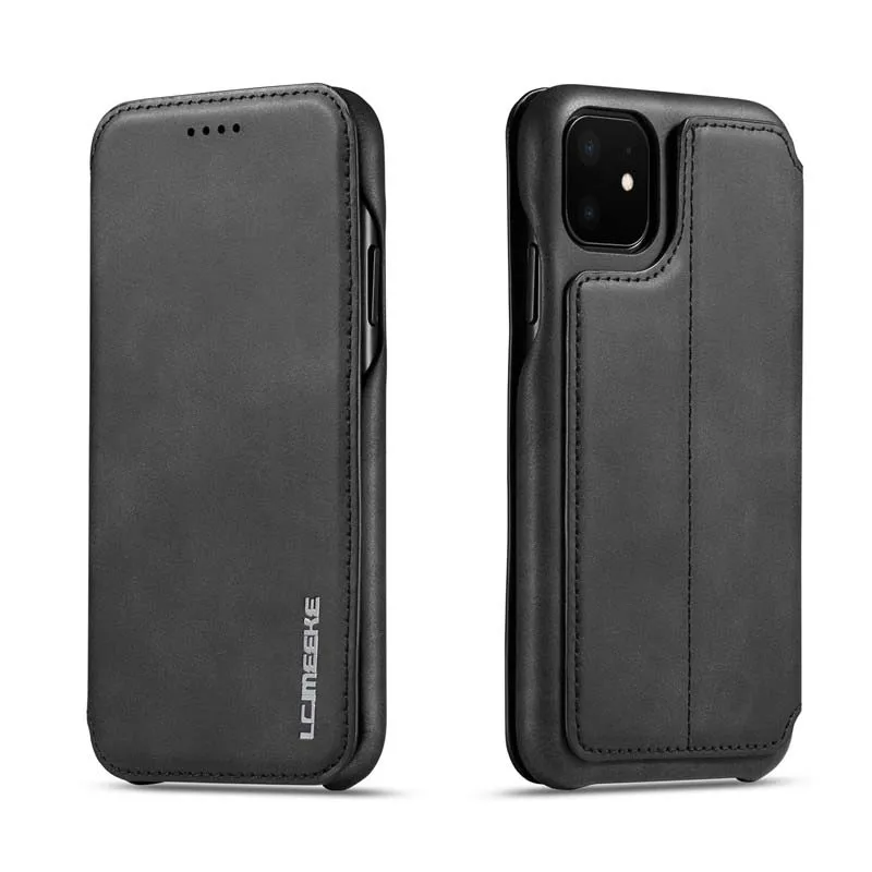 Роскошный флип кожаный чехол для iphone 11 11pro 11proMax чехол для телефона с отделением для карт, на магните стоячий кейс-держатель Fundas KS0339