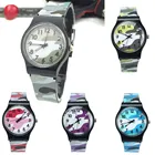 Часы Детские камуфляжные кварцевые наручные для девочек и мальчиков, темно-синие камуфляжные детские часы со светодиодной подсветкой, цифровые водонепроницаемые