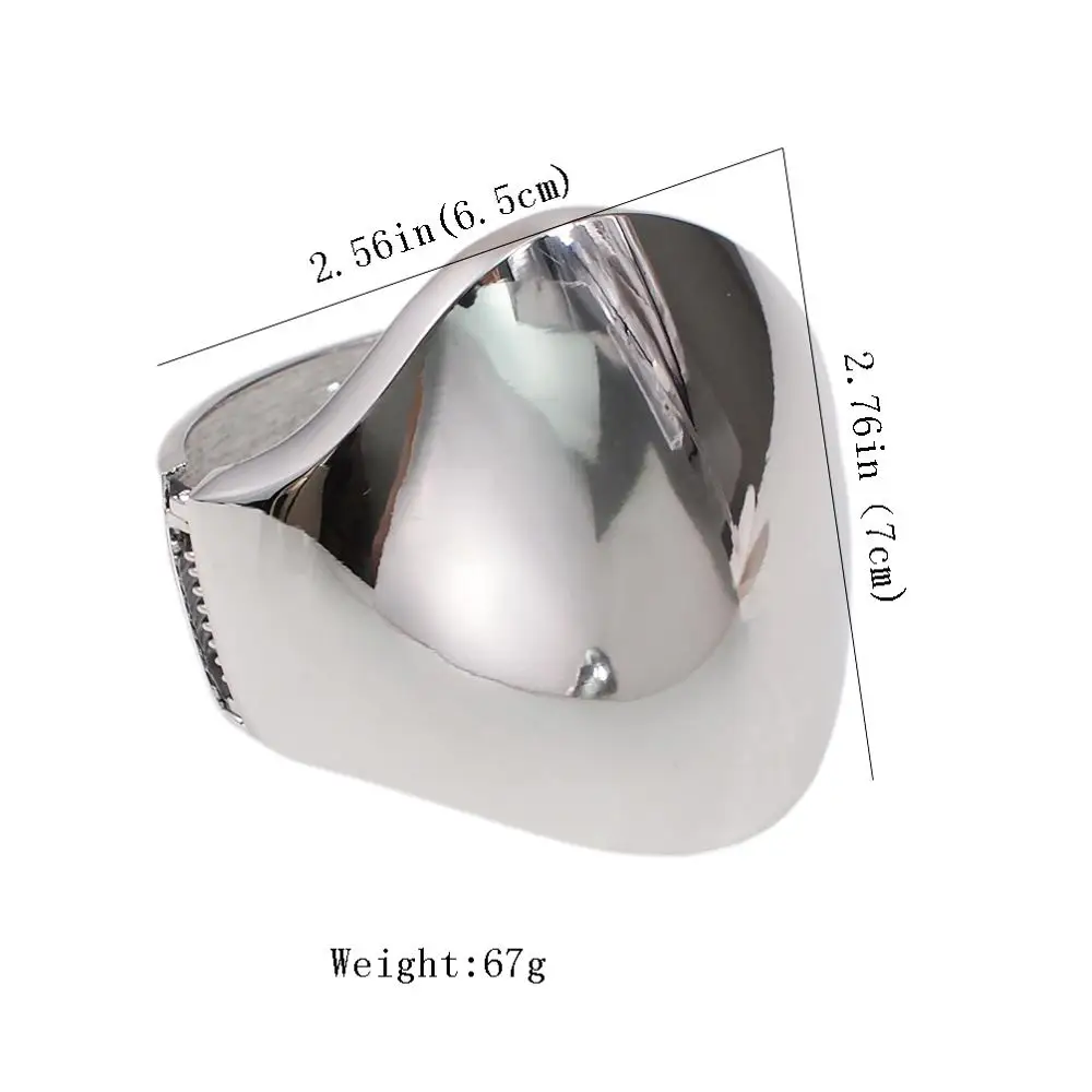 MANILAI, панк, блестящая поверхность, сплав, манжеты, браслеты для женщин, модное ювелирное изделие, массивный большой сплав, браслет, опт