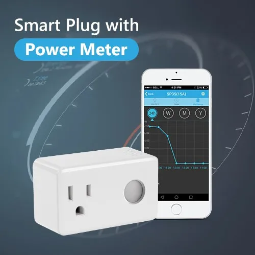 

BroadLink SP WiFi Smart Plug Socket EU Works with Alexa Google Home IFTTT