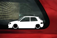 for lowered car silhouette sticker for citroen saxo phase 2 vtsvtr car styling