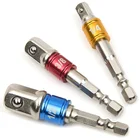 Переходник для удлинителя ударной дрели, 13 шт., удлинитель для сверл, переходник для сверл 14 дюйма, 38 дюйма, 12 дюйма, с шестигранным хвостовиком, с квадратной головкой