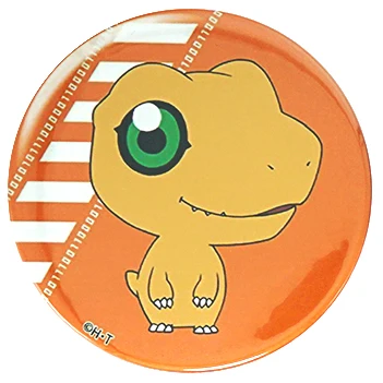 Digimons аниме металлический значок Piyomon Agumon gabumon Gatomon Patamon Palmon Gomamon Tentomon Декоративный металл значок брошь булавки - Окраска металла: 01 Agumon