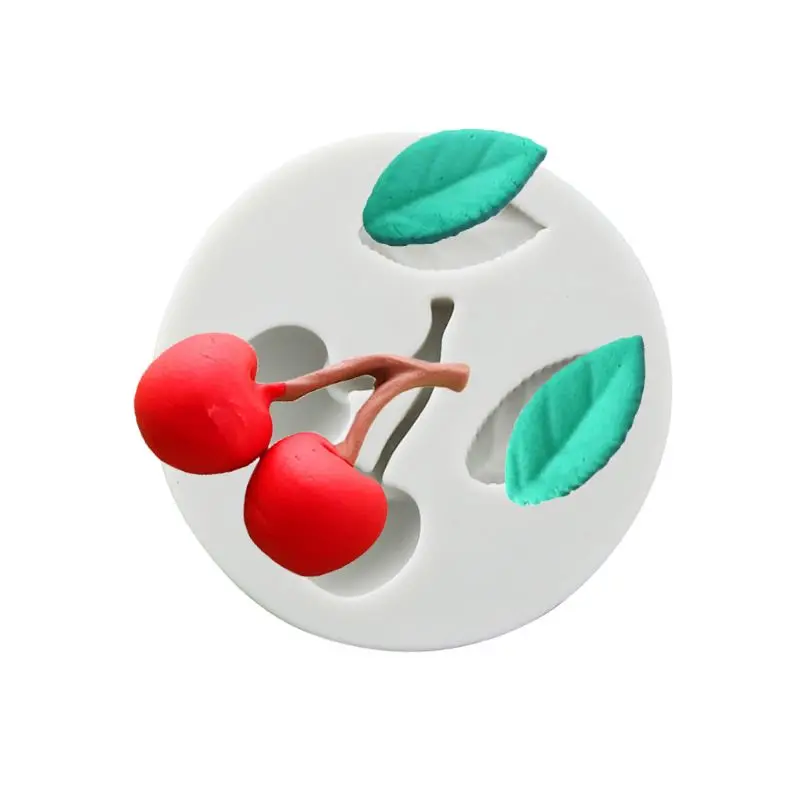 Cherry Leaves Silicone Mold Fondant Chocolate Mould Cake Sugarcraft Decor Tool | Baking & Pastry Tools