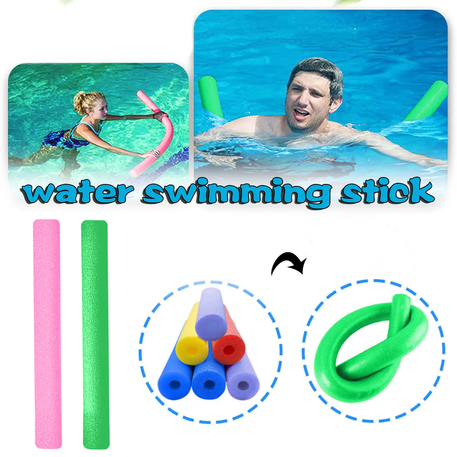 

Foam Rod Summer Outdoors Swimming Pool Help Buoyancy Surface Rod Water Toy Accessories Jouet Accessories Direct Sales Juguetes
