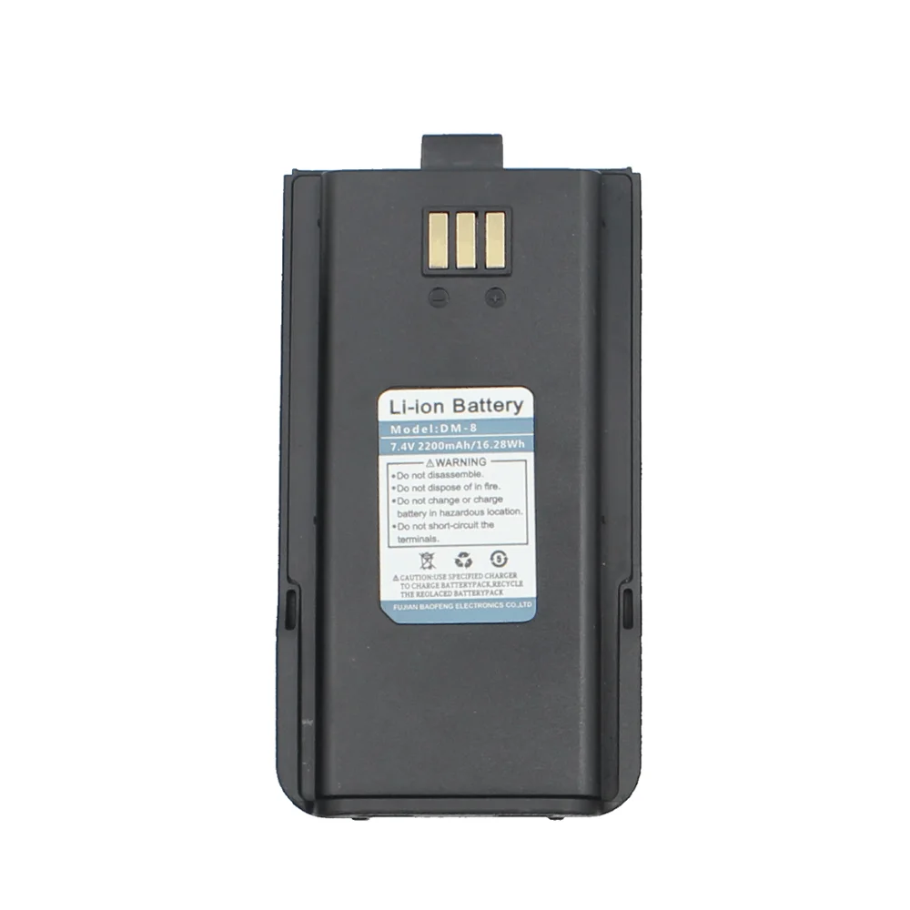 100% Original Baofeng 7.4V 2200mAh Li-ion Battery For DM-1801 Walkie Talkie DM1801 Radio | Мобильные телефоны и