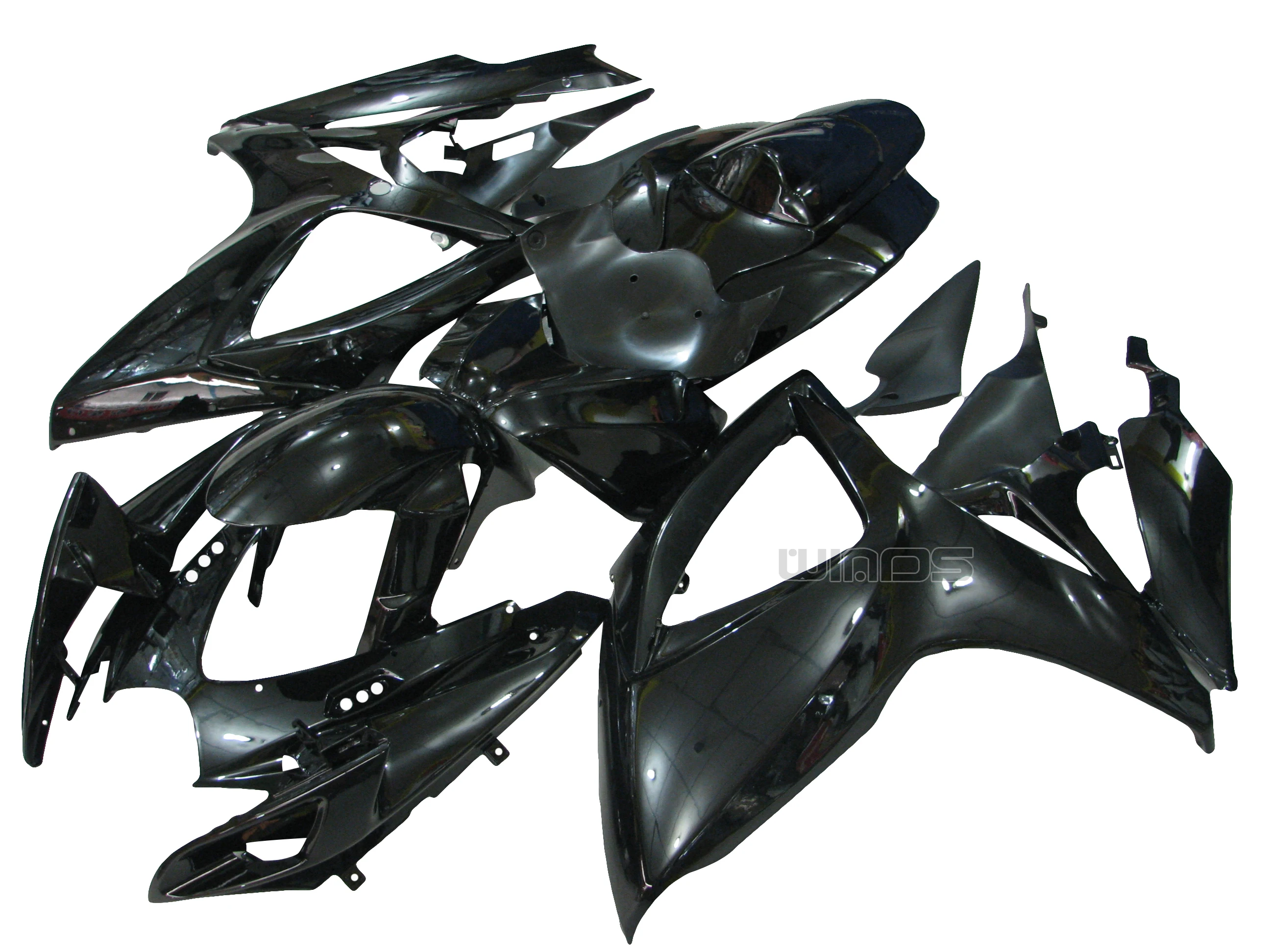 

Body Frame for Suzuki GSXR600 GSXR750 K6 2006 2007 Glossy Black Motorcycle Fairing Kit