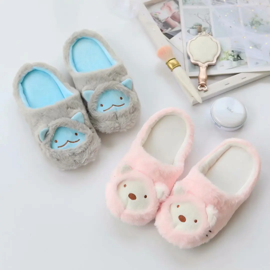 Тапочки домашние IVYYE Sumikko gurashi зимние теплые с плюшевым наполнителем |