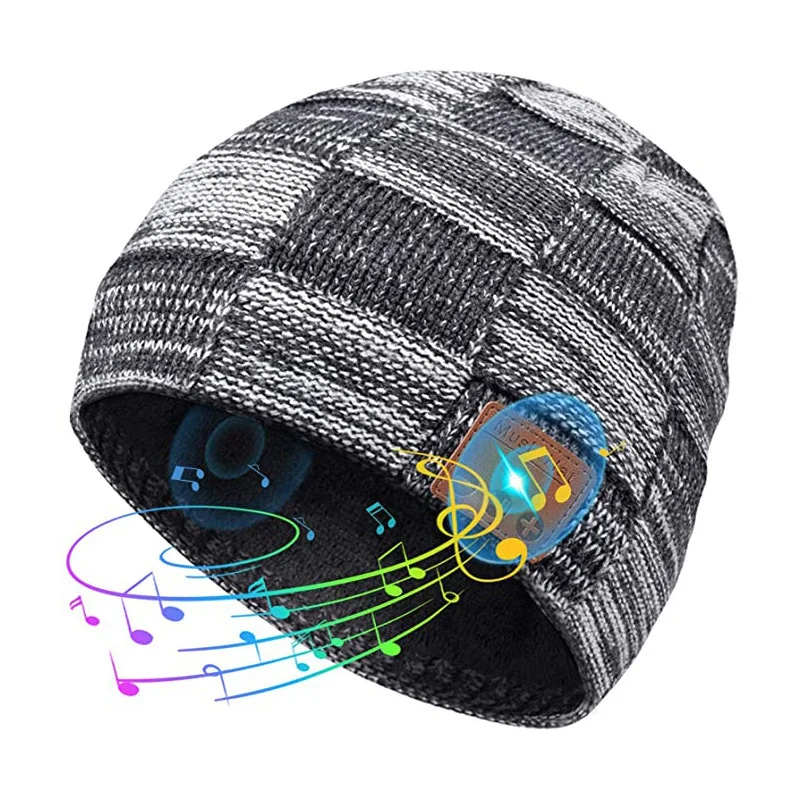 

Bluetooth Music Warm Beanie Hat Wireless Cap Headset Headphone Speaker Mic Hat A66