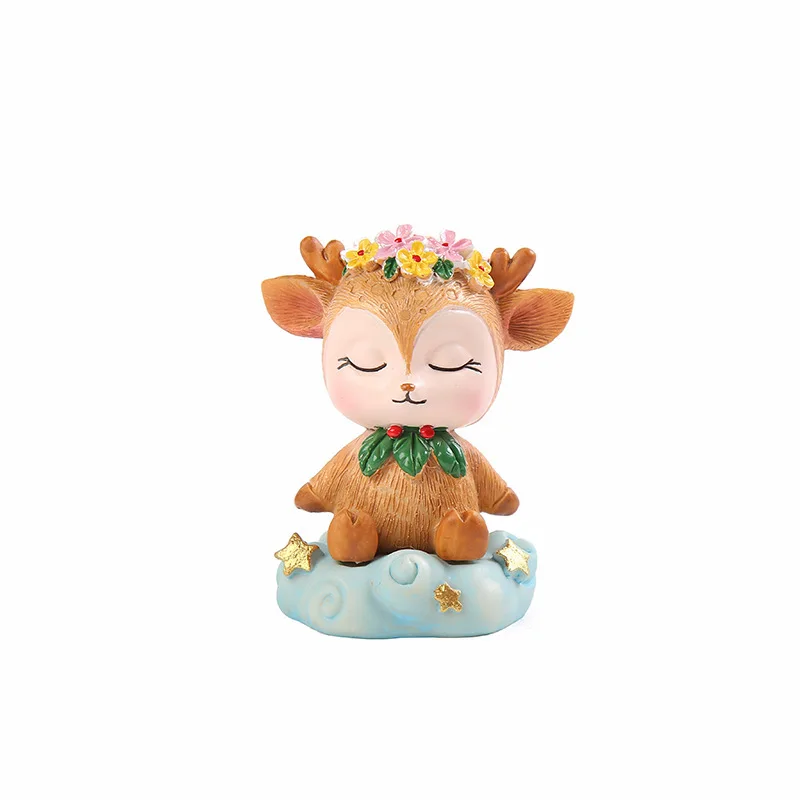 День рождения лес олень торт Топпер забавные игрушки для детей девочек маленькие