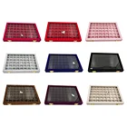 Деревянная бархатная шкатулка для демонстрации ювелирных изделий, органайзер для хранения сережек, бриллиантовых бусин, чехол