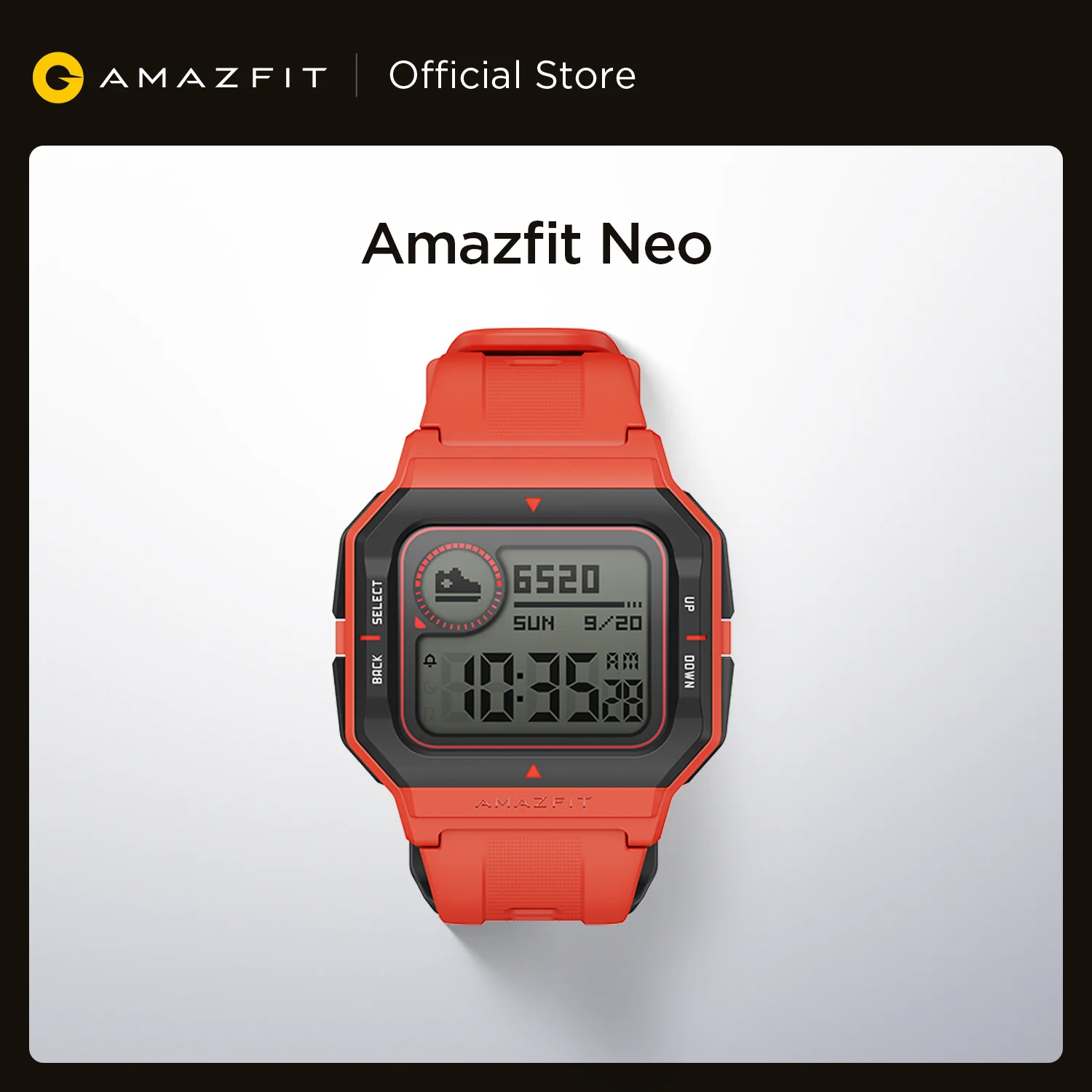 Amazfit Smartwatch modelo Neo, dispositivo con batería con autonomía de 28 días, Bluetooth, 3 modos deportivos, medición del ritmo cardíaco, resistente a 5 ATM, ideal para Android IOS, Aliexpress China.