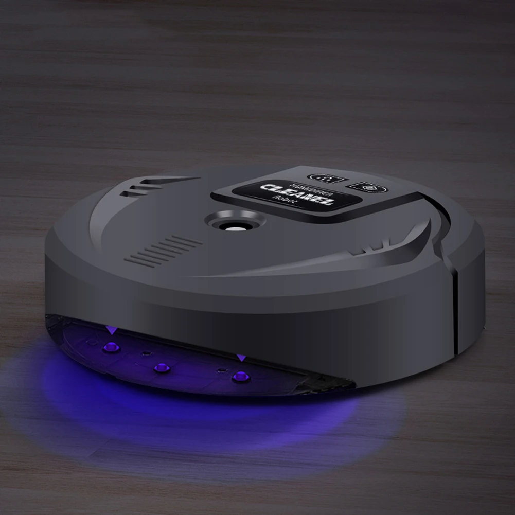 

Intelligent Purple Lamp Sweeping Robot Household Automatic Cleaning Machine Home Cleaner with Humidification Aromatherapy