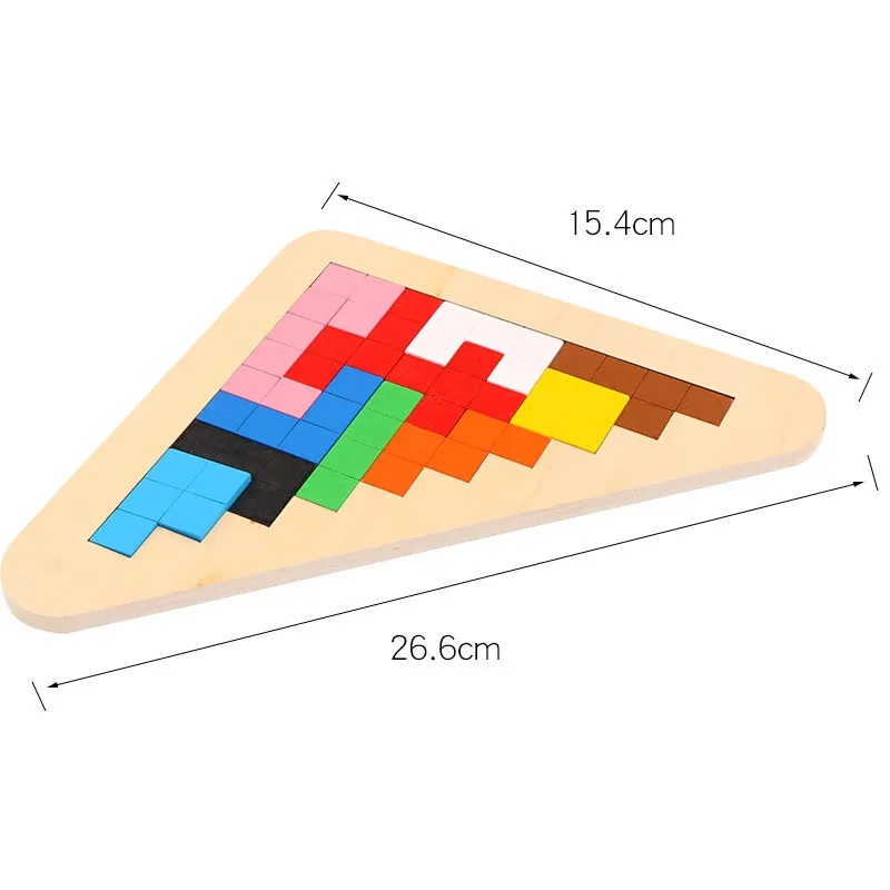 

Colorful Tangram Jigsaw Board Educational Toys for Children Toys Smart Puzzle Board Light Up Variety of Wooden Toys