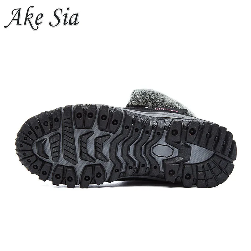 

2020 New Women Boots High Quality Leather Suede Winter Boots Women Keep Warm Lace-up Waterproof Snow Boots Botas mujer