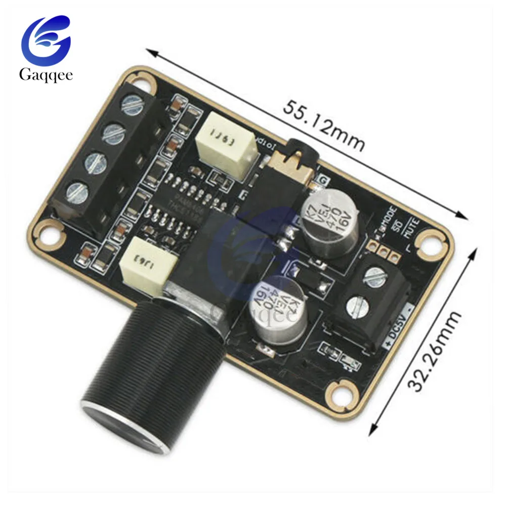 5V PAM8406 Digital Amplifier Board Dual Channel 5Wx2 Audio Stereo Class D Power Module Low Quiescent Current | Инструменты