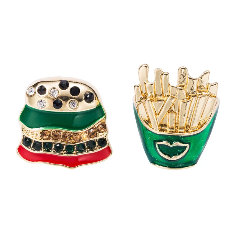 1 пара высококачественные геометрические серьги гвоздики для пищевых продуктов