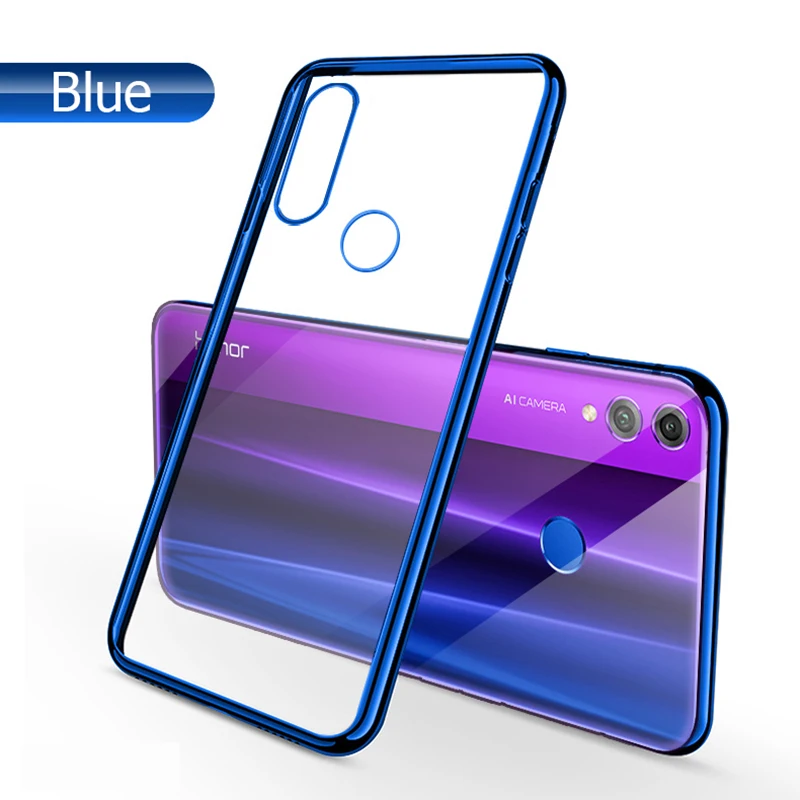 Мягкий прозрачный чехол с лазерным покрытием для Huawei Honor 10 Lite 10i|Бамперы| |