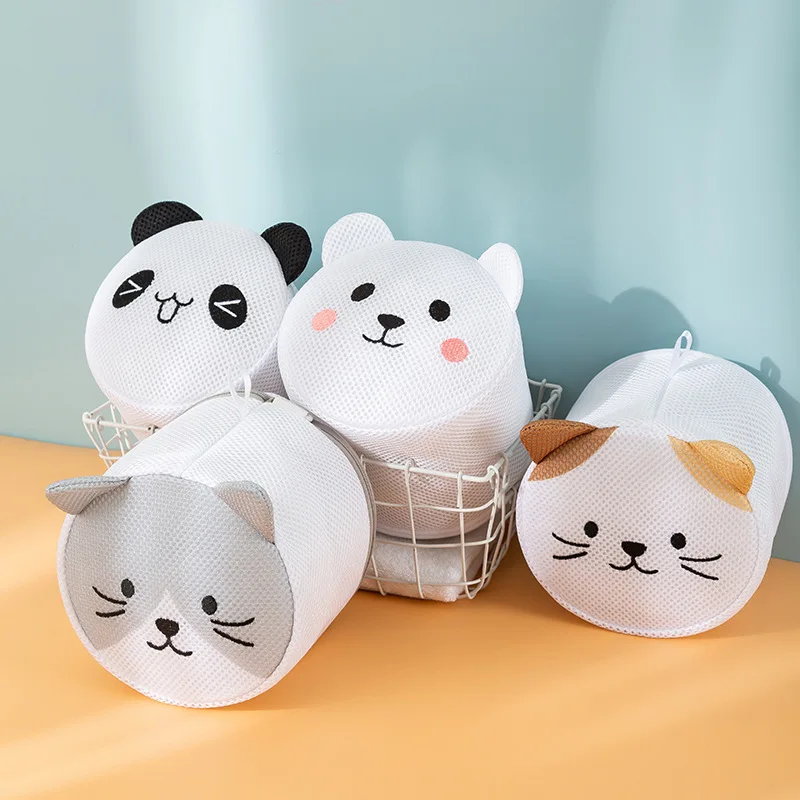 

1Pcs Storage Bags Bra Underwear Special Laundry Bag for Household Cartoon Pattern Wash Protector Polyester Fine Mesh