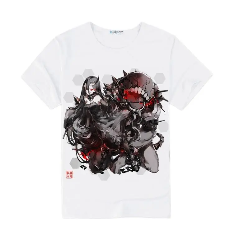 High-Q унисекс Kantai Collection мультфильм Yudachi футболка s Футболка Топ клей глубоководная