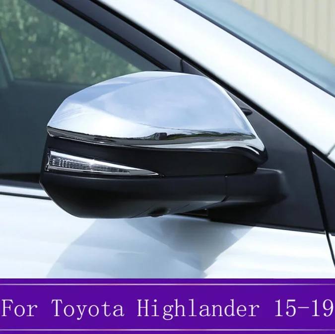 

Накладка на зеркало заднего вида для Toyota Highlander, ABS, 2015-2018, 2019