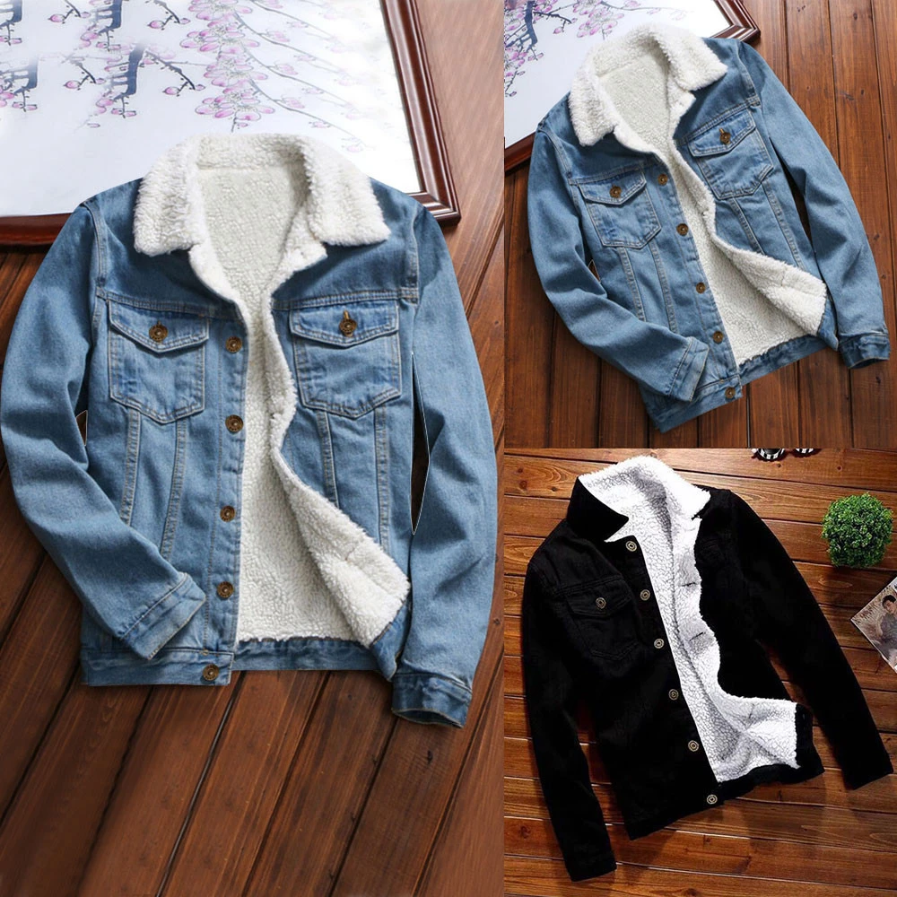 Куртка JAYCOSIN женская джинсовая с мехом зимняя куртка из искусственного меха