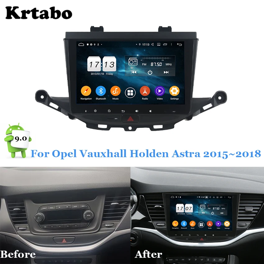 Автомобильный радиоприемник Android мультимедийный плеер 4G RAM для Opel Vauxhall Holden Astra K 2015