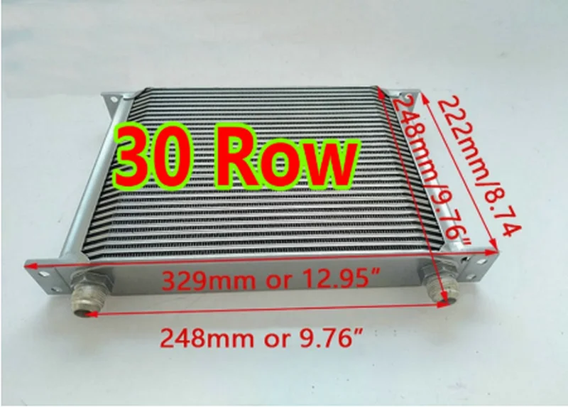 30-рядный алюминиевый двигатель передающий масляный радиатор + вентилятор для Subaru