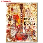 Алмазная 5d живопись сделай сам, наборы для вышивки крестиком, полная квадратнаякруглая Алмазная вышивка, Алмазная мозаика в виде рок-гитары Y3614