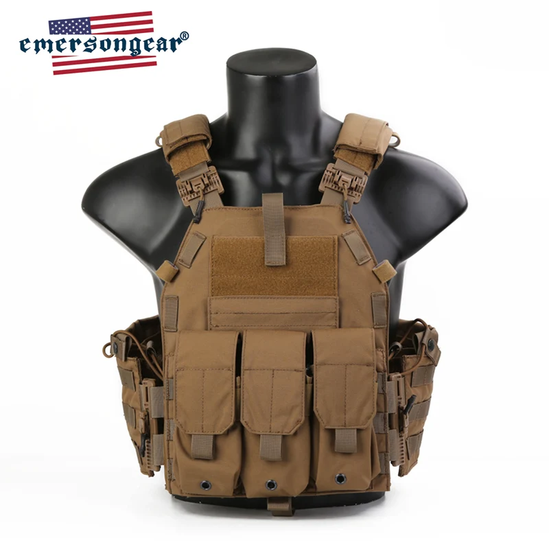 

Emersongear Blue Label 094K Tactical Vest Quick Release Plate Carrier Molle Body Armor Swat Harness Airsoft Army Military Gear