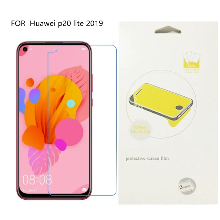 100 шт./лот для Huawei P20 lite 2019 прозрачная защитная пленка экрана с розничной упаковкой